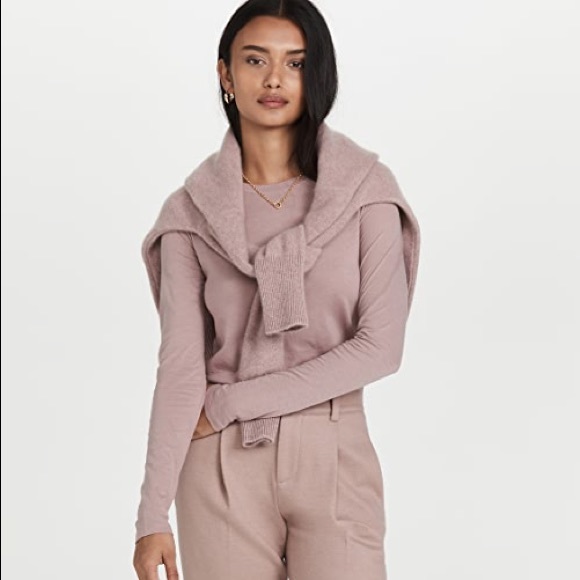 🥳B-DAY SALE❤️NWT VINCE Pink Crew Tee XXL - Picture 6 of 11